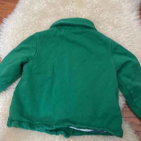 Green Double Breasted Knit Jacket/ Size 3-4 Years/ Mini Boden Jacket - Picture 6 of 7